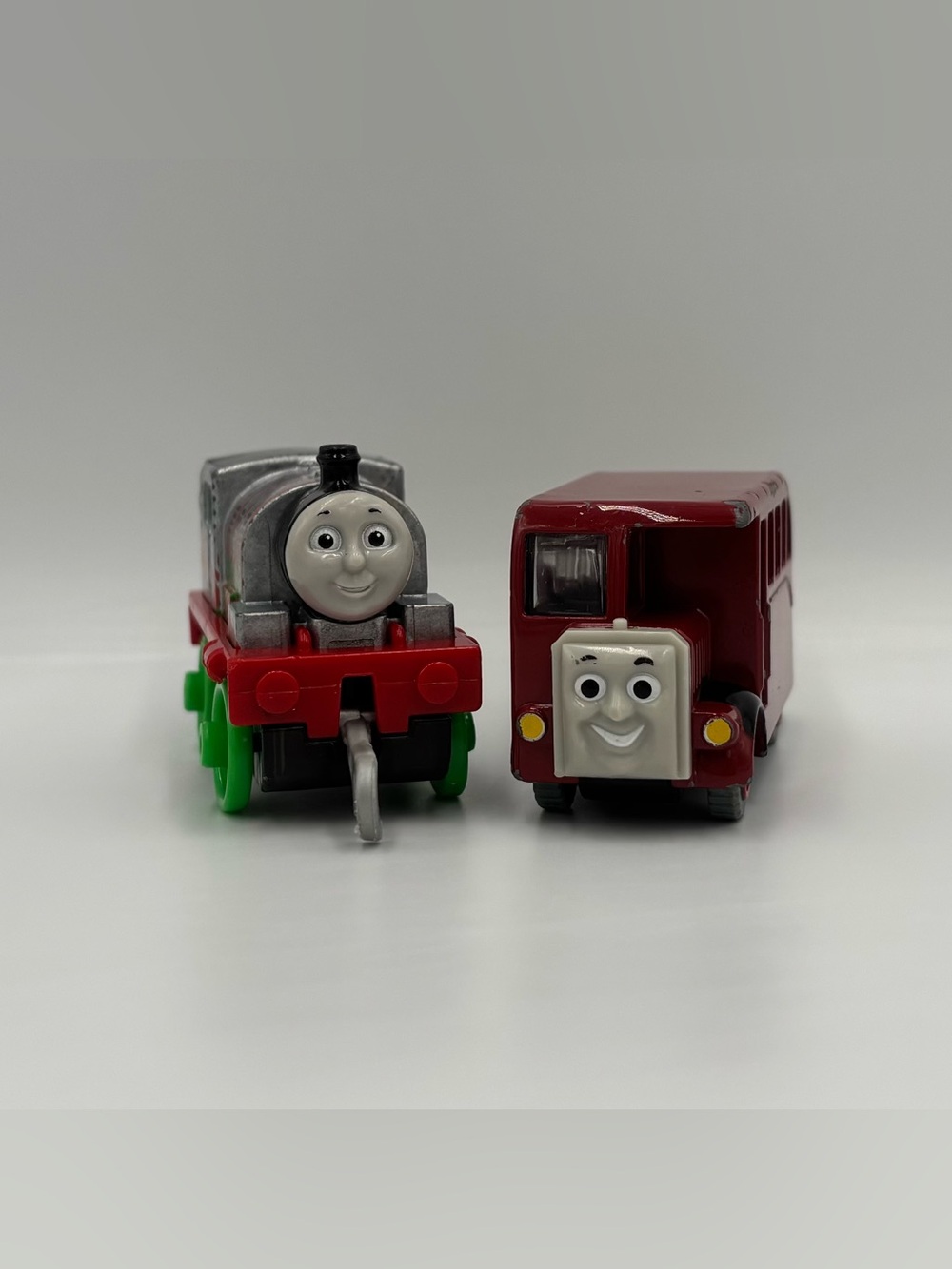 RARE Y2k Thomas & Friends Flames Graffiti Percy & Bertie Diecast Train Toy Lot